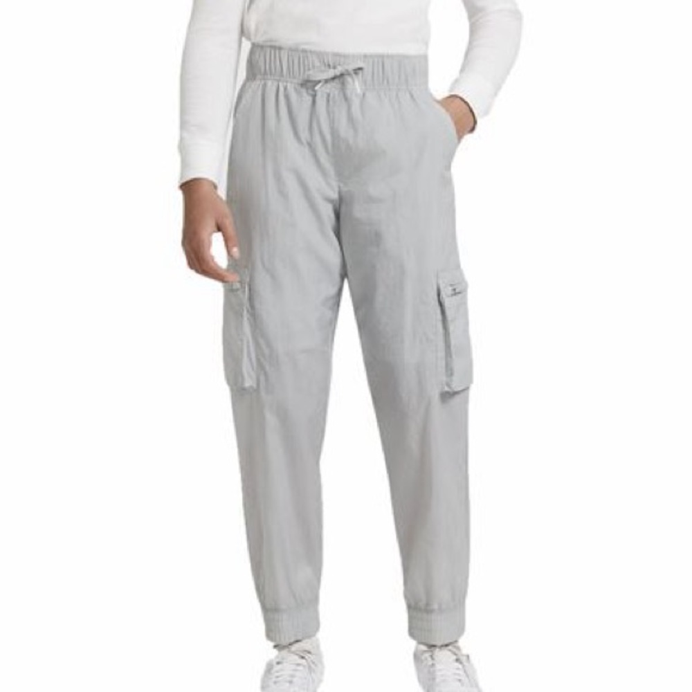 Nike Girls Light Grey Cargo Track Jogger Pants In Size Youth XL